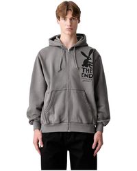 by Parra - End The Bunny Zip Hooded Sweatshirt - Lyst