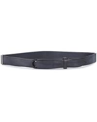 Orciani - Accessoires ,Grijs ,Leer Vintage Leren Riem Met Hartvormige Punt - Lyst