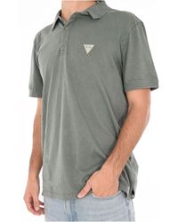 Guess - Baumwoll-poloshirt - grün - Lyst