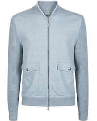 Eleventy - Giubbino Full Zip Collo Bomber - Lyst