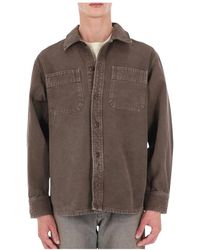 A.P.C. - Jassen ,Bruin ,Katoen Overshirt Noah - Lyst