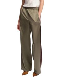 Margaux Lonnberg - Broeken ,Groen ,Satijn Idao Pantalon - Lyst