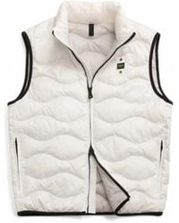 Blauer - Jassen ,Wit ,Polyester Gewatteerde Polyester Mouwloze Jas - Lyst