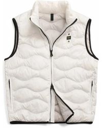 Blauer - Jassen ,Wit ,Polyester Gewatteerde Polyester Mouwloze Jas - Lyst