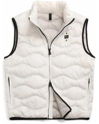 Blauer - Jassen ,Wit ,Polyester Gewatteerde Polyester Mouwloze Jas - Lyst