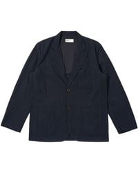 Universal Works - Jassen ,Blauw ,Katoen Two Button Jacket Ospina Cotton - Lyst