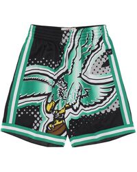 Mitchell & Ness - Korte Broeken ,Groen ,Polyester Philadelphia Eagles Nfl Mode Shorts - Lyst