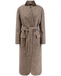 Brunello Cucinelli - Belted Coats - Lyst