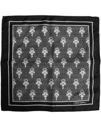 Dolce & Gabbana - Patterned Square Handkerchief Scarf - Lyst