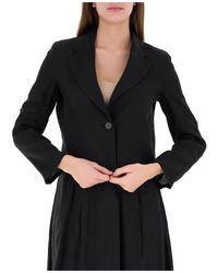 Marella - Jassen ,Zwart ,Linnen Papiro Jacket - Lyst