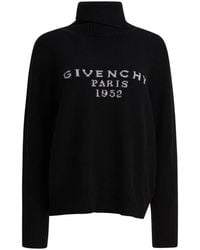 Givenchy - Zwarte Gebreide Coltrui Sweater Aw25 - Lyst