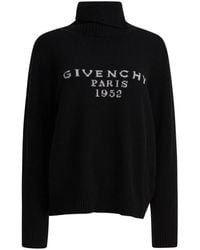 Givenchy - Zwarte Gebreide Coltrui Sweater Aw25 - Lyst