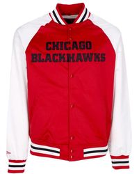Mitchell & Ness - Jassen ,Rood ,Bomber Jassen - Lyst