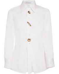 SIMONA CORSELLINI - Overhemden ,Wit ,Katoen Cac 0301 Shirt - Lyst