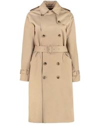 A.P.C. - Klassischer trenchcoat mit stilvollen details - Lyst