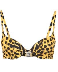 DSquared² - Logo Print Bikini Top - Lyst