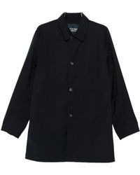 Herno - Jassen ,Blauw ,Single-Breasted Jas - Lyst