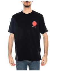 Edwin - Tops ,Zwart ,Katoen Japanese Sun Ts - Lyst