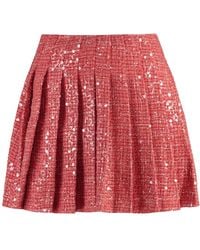 Self-Portrait - Mini-Jupe A Sequins - Lyst