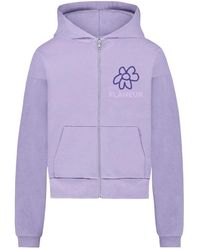 flâneur - Lila flower doodle reißverschluss hoodie flâneur - Lyst