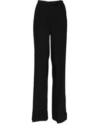 Dolce & Gabbana - Straight Leg Cuffed Hem Pants - Lyst