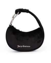 Juicy Couture - Blüte Kleine Hobo Tasche Polyester Schwarz - Lyst