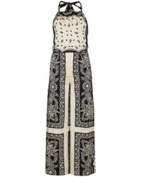 Liu Jo - Kleedjes ,Veelkleurig ,Polyester Elegante Zwarte Jurk - Lyst