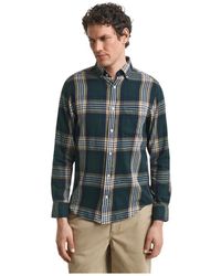 GANT - Regular Fit Windblown Flannel Check Shirt - Lyst