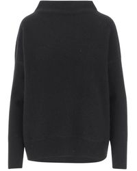Vince - Schwarzer cashmere hoher hals pullover - Lyst
