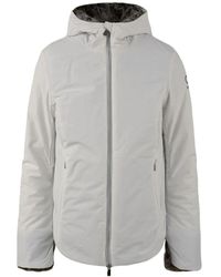 Suns - Abrigo De Piel Blanco Modelo Roberta, Mujer, Talla - Lyst