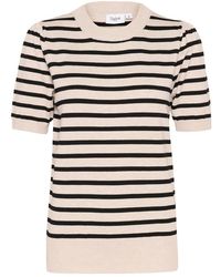 Saint Tropez - Truien & Vesten ,Veelkleurig ,Gestreepte Trui Grijs Morn Mila Streep - Lyst