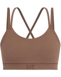 EA7 - Tops ,Bruin ,Korte Training Top - Lyst