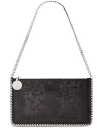 Stella McCartney - Schwarze Pailletten Verzierte Umhängetasche Mit Kettenriemen - Lyst