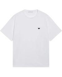 Prada - Katoenen T-Shirt - Lyst