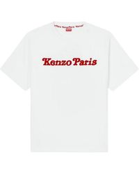 KENZO - Tops ,Wit ,Witte T-Shirts En Polos Oversize Korte Mouw - Lyst