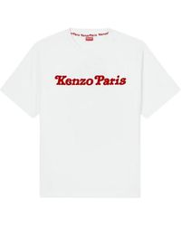 KENZO - Tops ,Wit ,Witte T-Shirts En Polos Oversize Korte Mouw - Lyst