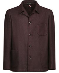 Dell'Oglio - Bordeaux blazer eleganter stil - Lyst