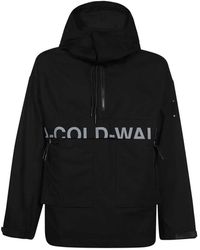 A_COLD_WALL* - Jassen ,Zwart ,Katoen Katoenen Hoodie Jas Logo Print - Lyst