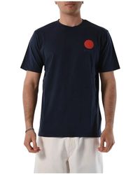 Edwin - Baumwoll-t-shirt mit frontlogo - Lyst