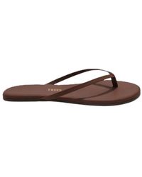 TKEES - Schoenen ,Bruin ,Leer Foundations Flip Flop - Lyst