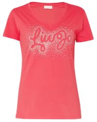 Liu Jo - Basic t-shirt - Lyst