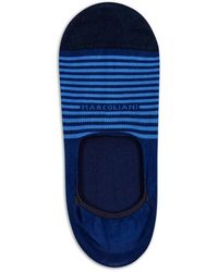 Marcoliani - Ondergoed ,Blauw ,Katoen Invisible Touch No-Show Sokken - Lyst