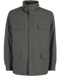 DUNO - Stretch Microfaser Field Jacket - Lyst
