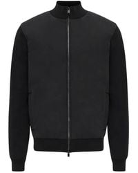 Genti - Hoodies & Sweatvesten ,Zwart ,Hybrid Jacket Vest Cool Dry - Lyst