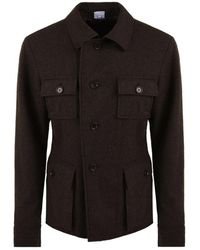 Aspesi - Flanellen Single-Breasted Jas - Lyst