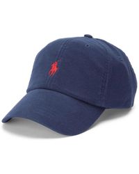 Polo Ralph Lauren - Blauwe Sport Cap Met Geborduurd Logo - Lyst