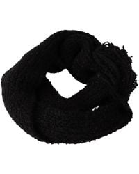 Dolce & Gabbana - Zwart Gebreid Wrap Shawl Sjaal - Lyst
