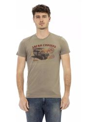 Trussardi - Tops ,Groen ,Katoen Action T-Shirt - Lyst