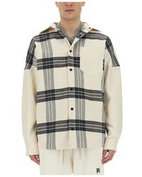Palm Angels - Jassen ,Veelkleurig ,Katoen Classic Logo Overshirt - Lyst