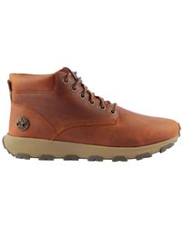 Timberland - Orange vollnarbenlederschuhe - Lyst